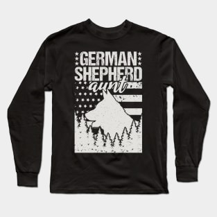 German Shepherd Aunt Birthday Gift Long Sleeve T-Shirt